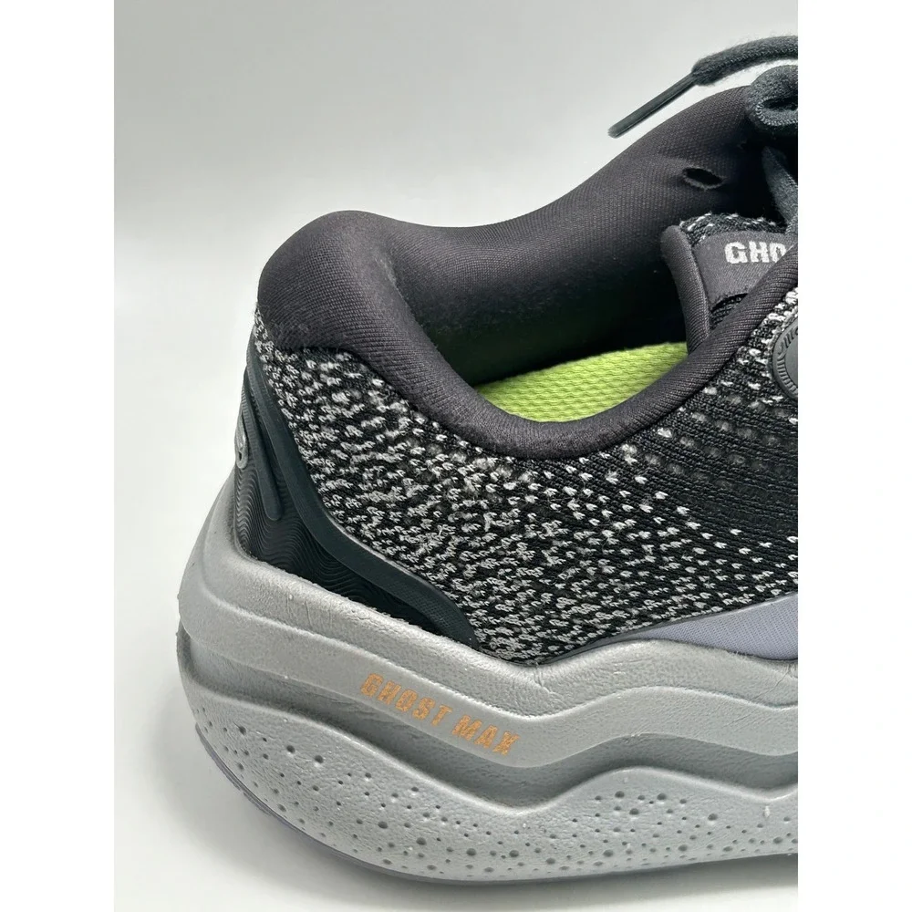Brooks Ghost Max 2 Running Shoes Womens 7.5 Wide D Black Grey Cushion